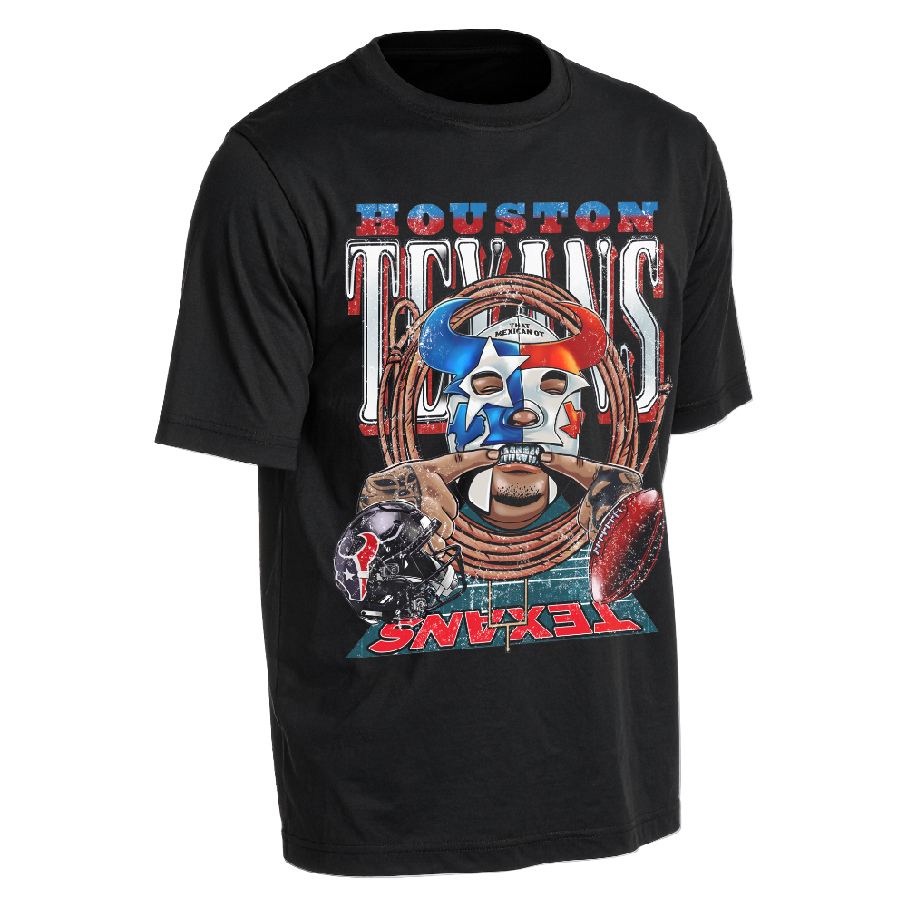 TMOT x TEXANS BLACK TEE front