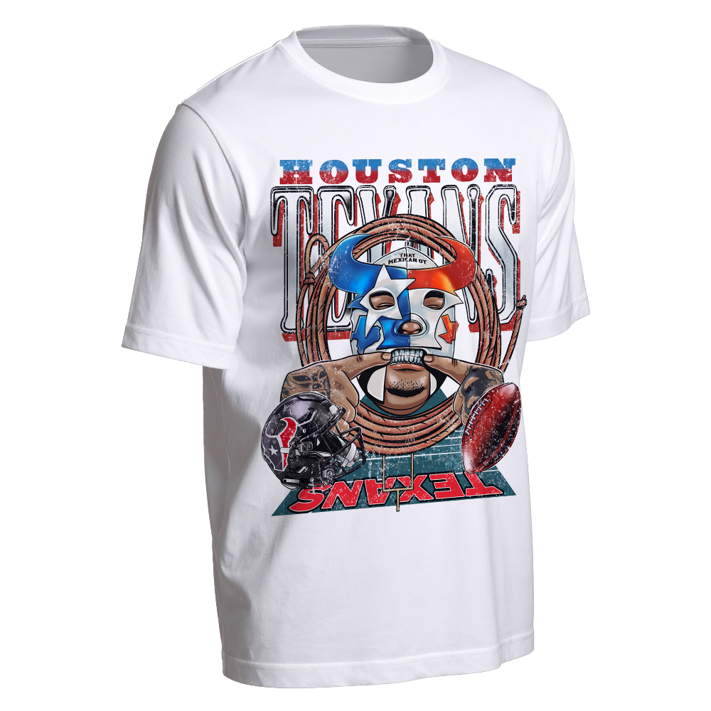 TMOT x TEXANS WHITE TEE front